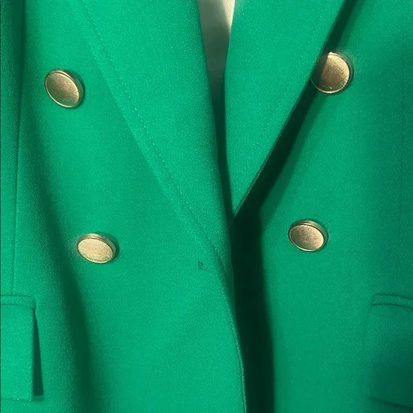 Zara Green Sport Coat with Notched Lapels - Picture 3 of 4
